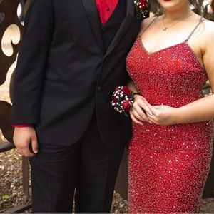 Vintage Laurence Kazar Beaded Evening Dress